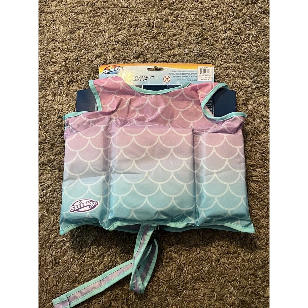 SwimWays Child‎ Swim Vest Mermaid Ages 2-4 years Step 2 Brand New